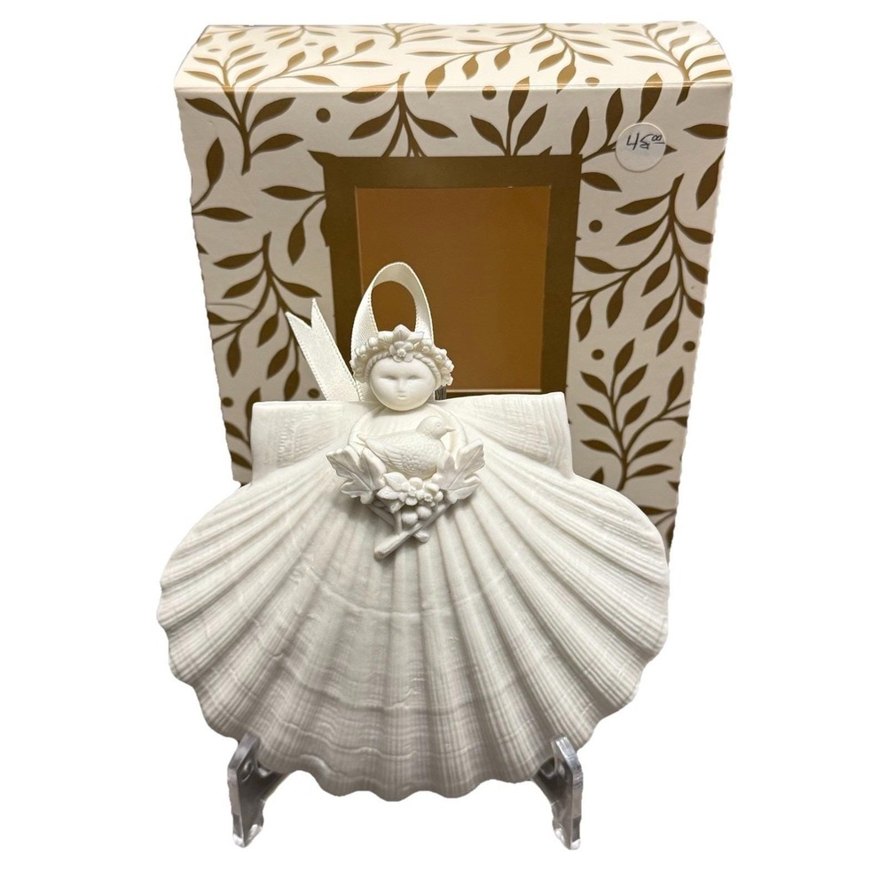 Margaret Furlong 5" 2000 Spring Angel Shell Ornament Limited Edition Vintage NIB